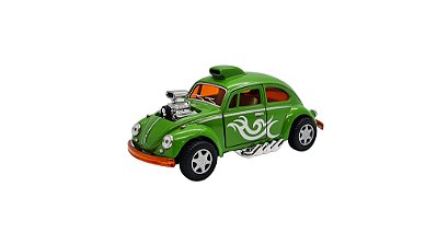 Miniatura Volkswagen Fusca Custom Dragrace Verde 1:32