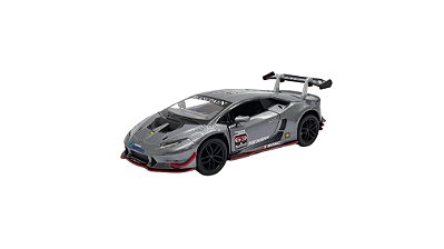Miniatura Lamborghini Huracán Lp620-2 Trofeo Cinza 1:36