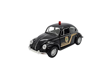 Miniatura Volkswagen Fusca 1967 Policia Federal Metal 1:32