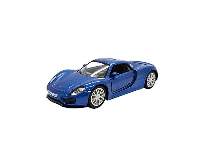 Miniatura Porsche 918 Spyder Azul Rmz Metal 1:36