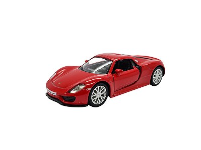 Miniatura Porsche 918 Spyder Vermelho Rmz Metal 1:36