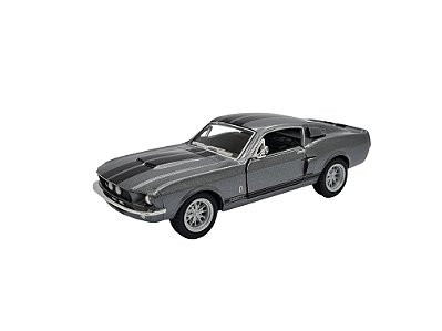 Miniatura Shelby Gt500 1967 Cinza Metal Kinsmart 1:38