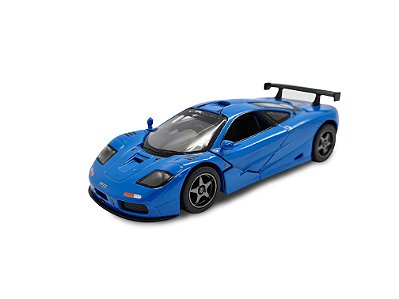 Miniatura Mclaren F1 Gtr 1995 Azul Metal 1:34