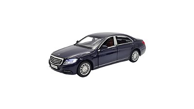 Miniatura Mercedes Benz S600 Maybach Azul Acende LuzSom 1:32
