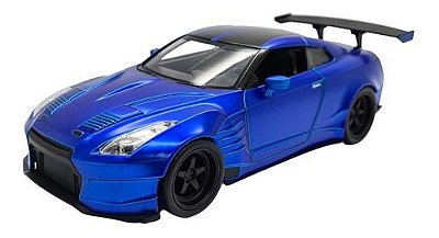 Miniatura Nissan Gtr R35 Azul Velozes E Furiosos Jada 1:24