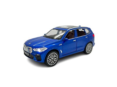 Miniatura Bmw X5 M Azul Acende Luz E Som Metal 1:32
