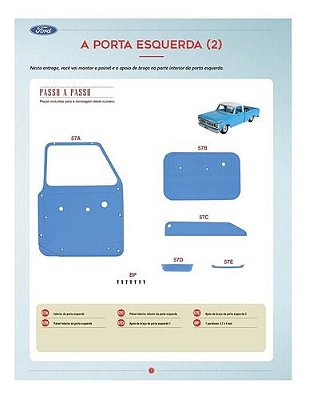 Fascículo Nº 57 Pick Up Ford F 100 Escala 1:8 Salvat