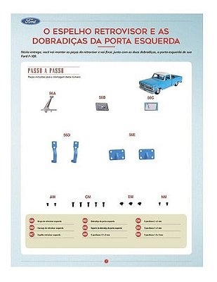 Fascículo Nº 56 Pick Up Ford F 100 Escala 1:8 Salvat