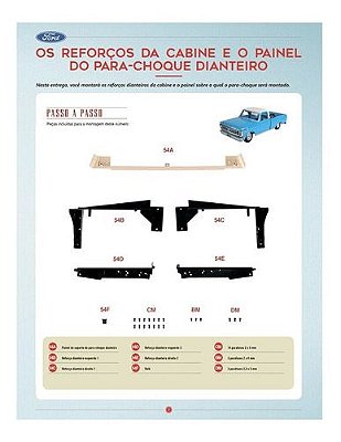 Fascículo Nº 54 Pick Up Ford F100 Escala 1:8 Salvat