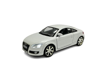Miniatura Audi TT Branco Acende Luz e Som 1:32