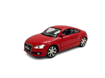 Miniatura Audi TT Vermelho Acende Luz e Som 1:32