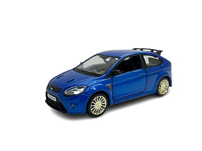 Miniatura Ford Focus RS Azul Acende Luz e Som 1:32