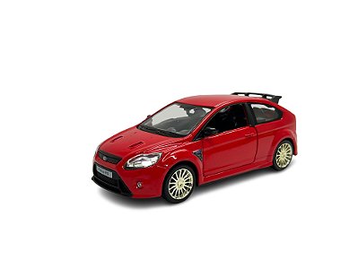 Miniatura Ford Focus RS Vermelho Acende Luz e Som 1:32