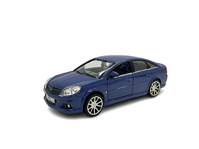 Miniatura Opel Vectra Azul Acende Luz e Som 1:32