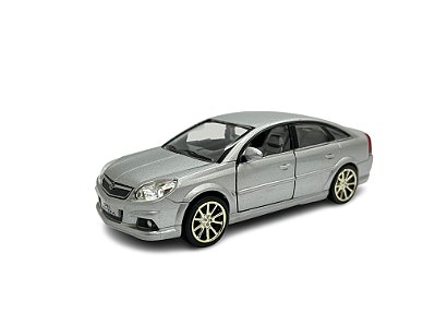 Miniatura Opel Vectra Prata Acende Luz e Som 1:32