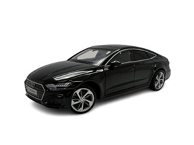 Miniatura Audi A7 Preto Acende Luz E Som Metal 1:32