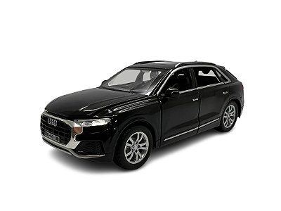 Miniatura Audi Q8 Preto Acende Luz E Som Metal 1:32