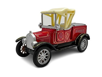 Miniatura Locomobile Classic II Antigo Vermelho Metal 1:32