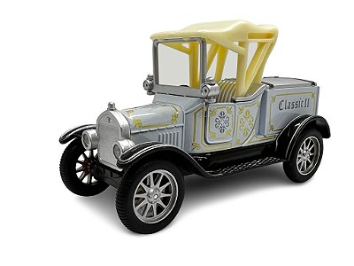 Miniatura Locomobile Classic II Antigo Prata Metal 1:32