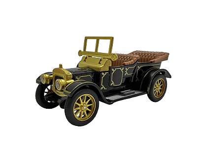 Miniatura Locomobile Classic Antigo Preto Metal 1:32