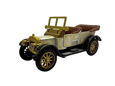 Miniatura Locomobile Classic Antigo Bege Metal 1:32