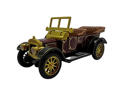Miniatura Locomobile Classic Antigo Bordô Metal 1:32