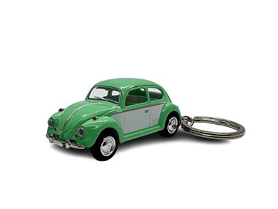 Miniatura Chaveiro Volkswagen Fusca Verde Metal 1:64
