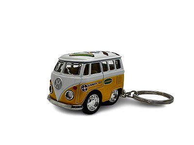 Miniatura Chaveiro Volkswagen Kombi Summer Amarelo 1:64