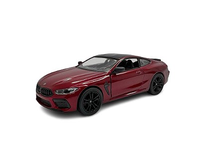 Miniatura BMW M8 Competition Coupe Bordô Metal 1:38