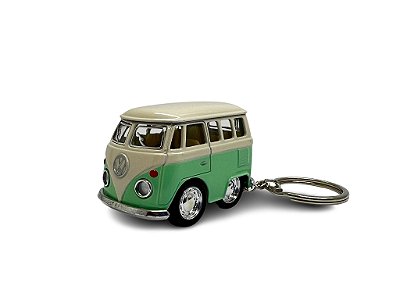 Miniatura Chaveiro Volkswagen Kombi Verde Metal 1:64