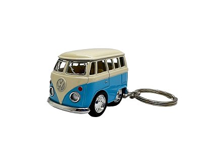 Miniatura Chaveiro Volkswagen Kombi Azul Metal 1:64