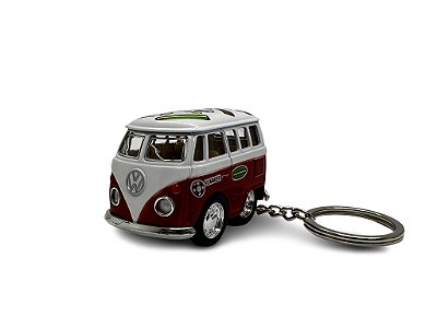 Miniatura Chaveiro Volkswagen Kombi Summer Laranja 1:64