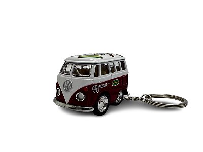 Miniatura Chaveiro Volkswagen Kombi Summer Vermelho 1:64