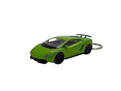 Miniatura Chaveiro Lamborghini Gallardo Verde Metal 1:64