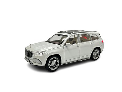 Miniatura Mercedes Benz GLS 600 Acende Luz e Som Metal 1:24