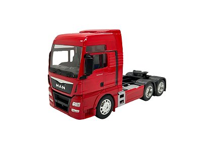 Miniatura Caminhão Man Tgx 26.440 Truck Vermelho Metal 1:32