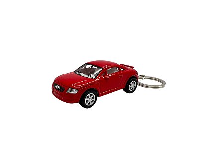 Miniatura Chaveiro Audi TT Vermelho Metal 1:64