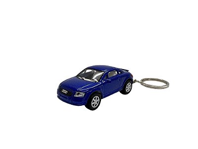Miniatura Chaveiro Audi TT Azul Metal 1:64