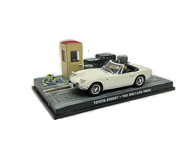 Miniatura Toyota 2000GT You Only Live twice Coleção 007 1:43