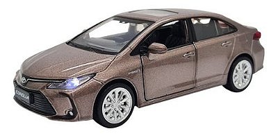 Miniatura Toyota Corolla Acende Faróis C/ Som Metal 1:33