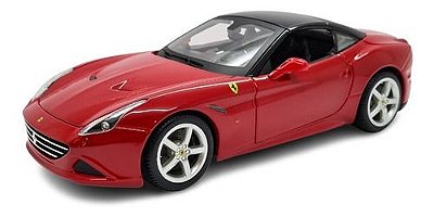 Miniatura Ferrari California T Vermelho Burago Metal 1:18