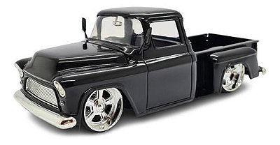 Miniatura Chevy Stepside 1955 Preto Jada Trucks 1:24