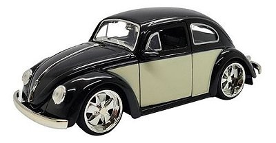 Miniatura Volkswagen Fusca 1959 Rebaixado Preto Jada 1:24