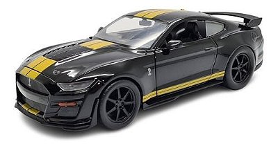 Miniatura Ford Mustang Shelby Gt500 2020 Preto Jada 1:24
