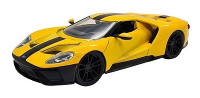 Miniatura Ford Gt 2017 Amarelo Jada 1:24