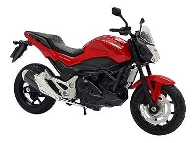 Miniatura Moto Honda Nc 750s Vermelho Welly 1:18
