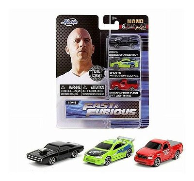 Miniatura Velozes E Furiosos Nano Dodge Eclipse F150 Jada