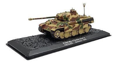 Miniatura Caminhão Tanque De Guerra Nº 07 Panther 1945 1:72
