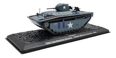 Miniatura Caminhão Tanque De Guerra Nº 16 Lvt A-1 1944 1:72