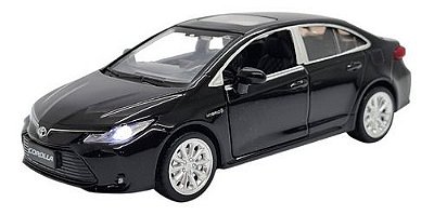 Miniatura Toyota Corolla Acende Faróis C/ Som Metal 1:33